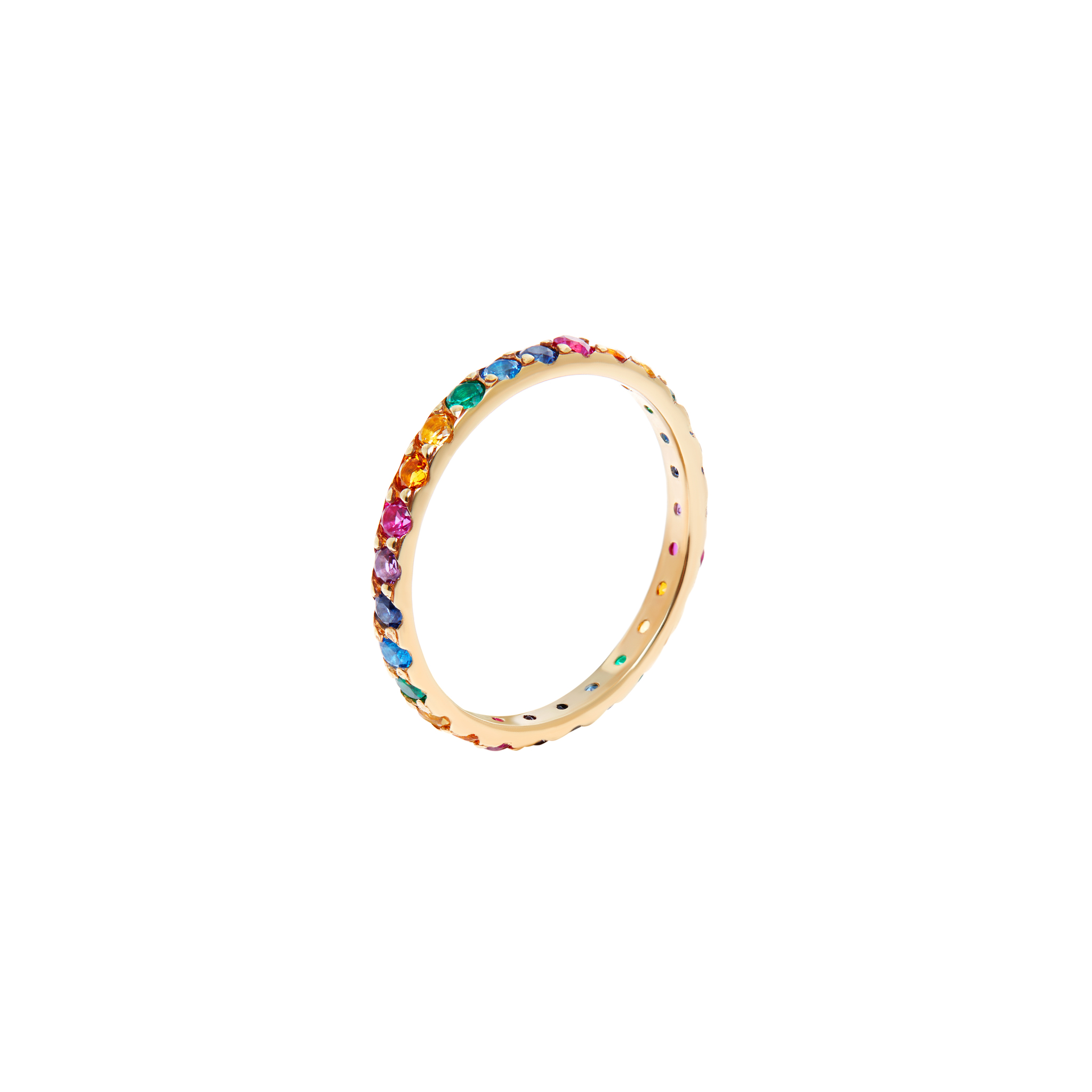 Кольцо Pave Ring – Gold Rainbow