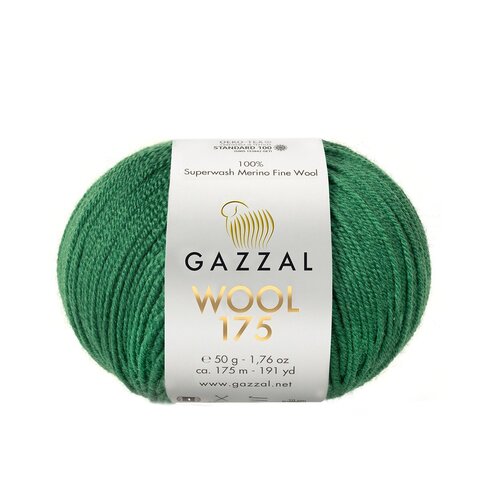 Пряжа Gazzal Wool 175 318 лепрекон
