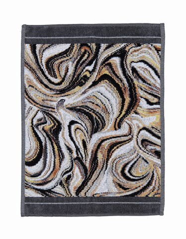 Полотенце 37x50 Feiler Murano Nero 010 schwarz черное