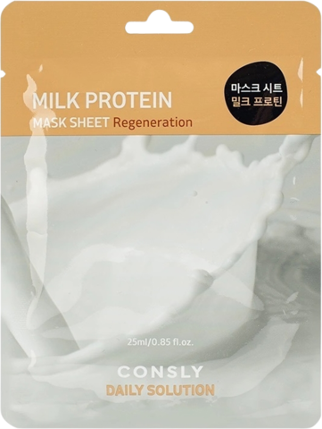 Consly Маска тканевая для лица с молочными протеинами, Milk Proteins