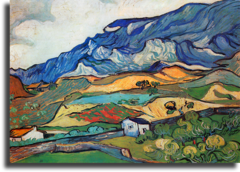 Репродукция "Ван Гог - Альпий, горный пейзаж близ Сен-Реми"