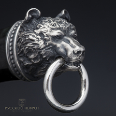 Подвес "Медвежий коготь". Зелёный нефрит