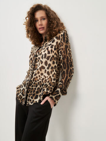 Леопардовая блуза из шифона Dakota