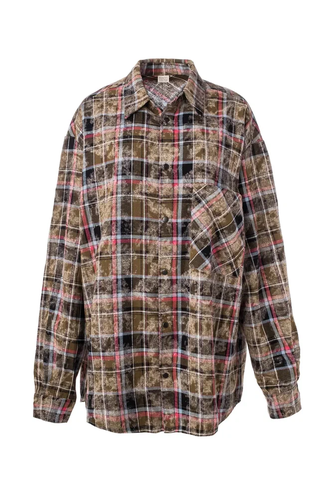 Рубашка женская.Цвет:коричневый(города).Размер:one size