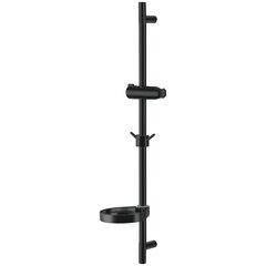 Lemark LM8103BL Стойка душевая 68,5 см с круглой мыльницей, чёрный, блистер фото