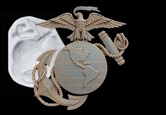 Силиконовый молд № 0201 Герб Морской пехоты США