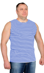 Майка-тельняшка ГОСТ голубая полоса