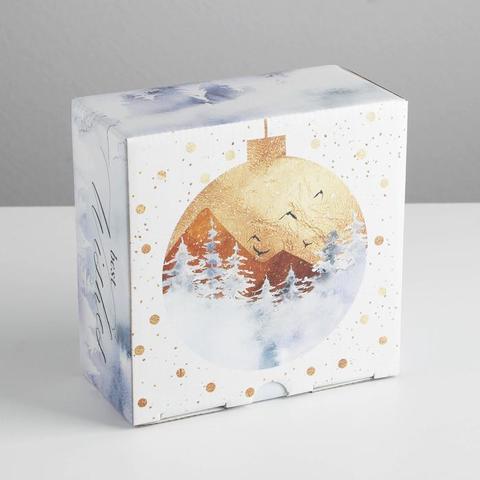 Коробка складная «Best wishes», 15 × 15 × 7 см
