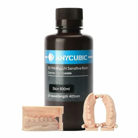 Фотополимер Anycubic Dental Non-Castable, телесный (0,5 кг)