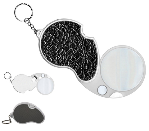Лупа карманная складная с подсветкой 60мм,12мм (1LED) 6901C Magnifier