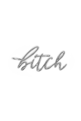 Подвеска из серебра "B!tch"