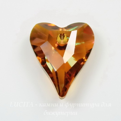 6240 Подвеска Сваровски Сердечко Wild Heart Crystal Copper (12 мм)