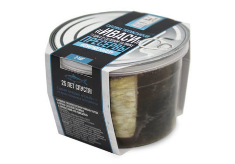 Сардина Иваси в солевой заливке "Фирменная", 210г