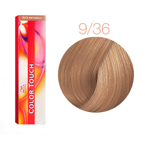 Wella Professional Color Touch Rich Naturals 9/36 (Розовое золото) - Тонирующая краска для волос