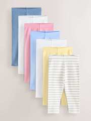 Легинсы для девочки Next E65-387, 7 шт., Розовый, Голубой, Серый