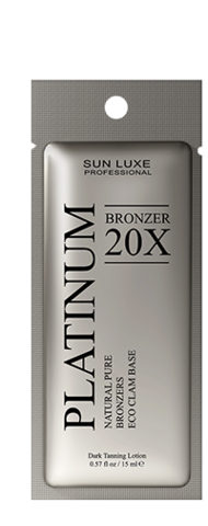 Крем для солярия для подготовленной кожи Platinum Bronzer Sun Luxe 15мл