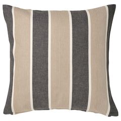 Чехол на подушку IKEA KORALLBUSKE (КОРАЛЛБУСКЕ), Антрацит, бежевый, 50x50 см