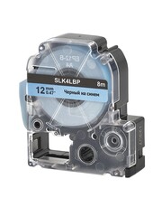 Кассета с лентой S'OK by Sakura Printing K4LBP для Epson , черный на синем, 12мм, 8м