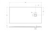 BelBagno TRAY-MR-UNO-AH-160/80-35-W-CR Поддон из искусственного мрамора в комплекте с сифоном с декоративной накладкой (хром)