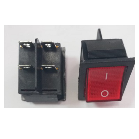 Кнопка 30А 250VAC   KCD4-201N-B