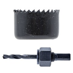 35-7-645 Кольцевая пила HCS по дереву, 45мм, сверло 6мм, держатель (РемоКолор)