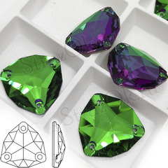 Стразы пришивные Триллиант Trilliant, Heliotrope Green купить оптом