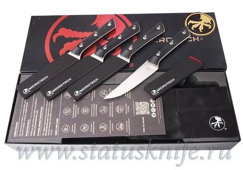 Сет Microtech Kitchen Steak Set 4 black classic