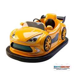 Бамперная электромашинка «Медовый Форсаж» для автодрома, современный корпус и подсветка