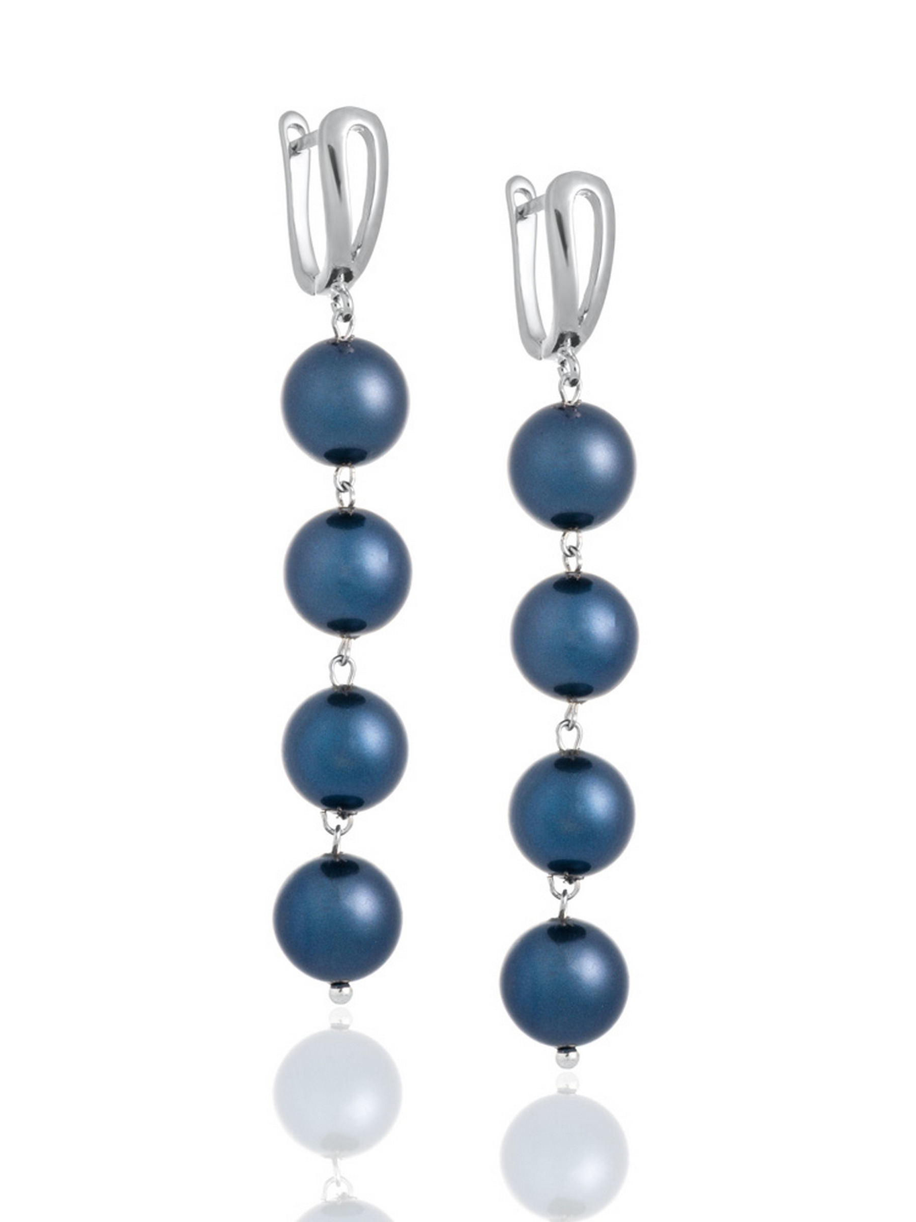 Длинные серьги из жемчуга