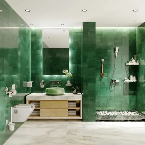 Ёршик для туалета, на присоске, белый, 10,5x13,5x39, пластик