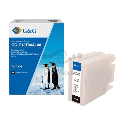 GG-C13T04A140 G&G струйный черный картридж для Epson WorkForce WF-C8190/WF-C8690 (11500стр)