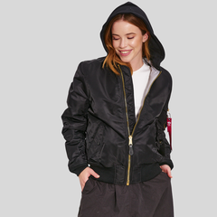 Бомбер Alpha Industries MA-1 Natus W Black (Черный)