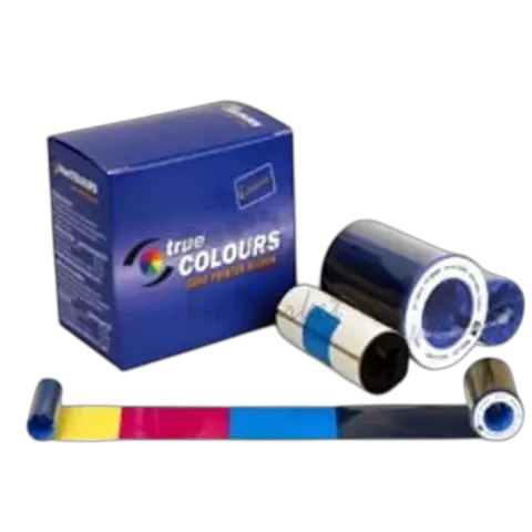 Zebra iSeries color ribbon 5 Panel YMCKO with 1 cleaning roller, 200 images