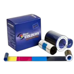Zebra iSeries color ribbon 5 Panel YMCKO with 1 cleaning roller, 200 images
