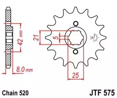Звезда ведущая JTF575 15