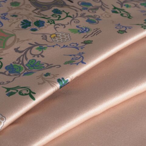 Наволочка 50x70 Mollen Цветок папоротника пудровая шелковая