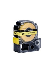 Кассета с лентой S'OK by Sakura Printing C53S656005 (LK-6YBP) для Epson  LW700, LW600P, LW1000P, Z700, Z800, черный на желтом, 24мм, 8м, пастельная