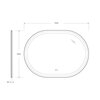 Cezares CZR-SPC-GIUBILEO-1100-800-TCH-WARM Зеркало со встроенной подсветкой, сенсорным выключателем и подогревом 90,7x90,7x3
