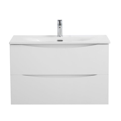 BelBagno MARINO-CER-MINI-700-2C-SO-BO-P MARINO-CER-MINI База под раковину подвесная с двумя выкатными ящиками, Bianco Opaco, 696x390x500, MARINO-CER-MINI-700-2C-SO-BO-P