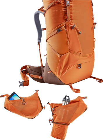 Картинка рюкзак туристический Deuter Aircontact Core 65+10 SL Chestnut-Umbra - 6