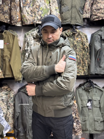 Куртка бомбер Corbona Деми олива