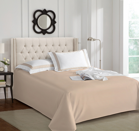 Простыня 260x240 Sharmes Patra кофе с молоком