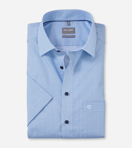 OLYMP LUXOR COMFORT FIT Сорочка в сплошной узор широкого силуэта