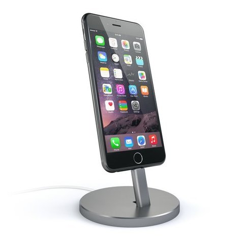 Подставка Satechi Aluminum Desktop Charging Stand для iPhone, серый космос