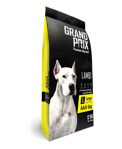 Grand Prix Large Adult сухой корм для взрослых собак крупных пород с ягненком 12 кг