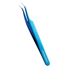 Пинцет Мини-L 45° Enigma (Blue metallic) с ручной заточкой extra-sharp