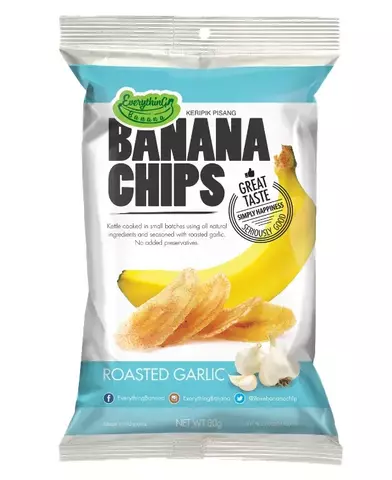 Банановые чипсы Everything Banana Roasted Garlic