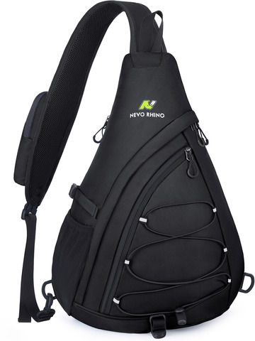 Картинка рюкзак однолямочный Nevo Rhino 9070 Black - 1