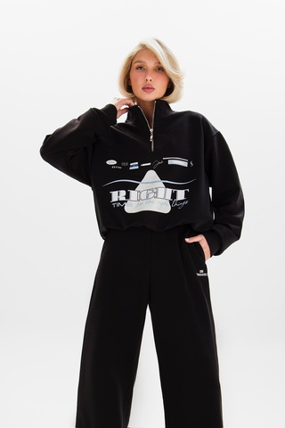 Свитшот ZIPPER BLACK