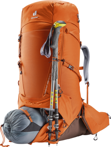 Картинка рюкзак туристический Deuter Aircontact Core 65+10 SL Chestnut-Umbra - 7
